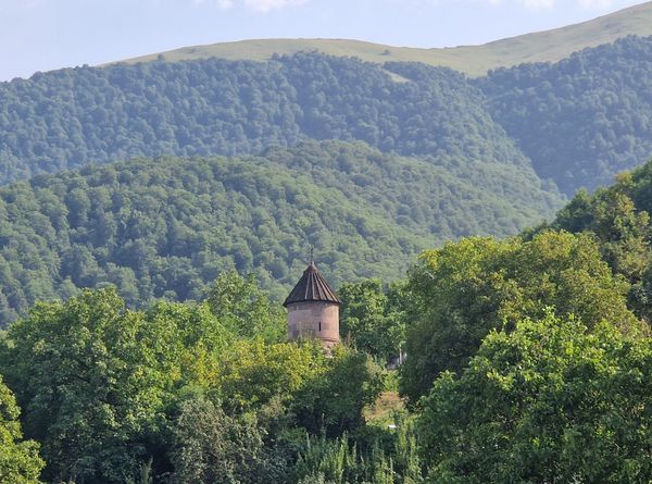 Панорама лесов и ущелья у монастыря Гошаванк